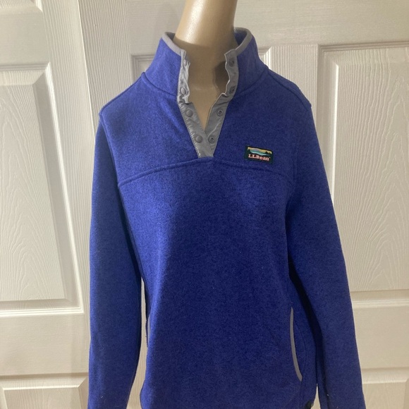 L.L Bean sweater fleece/ jacket pull over - Picture 1 of 4